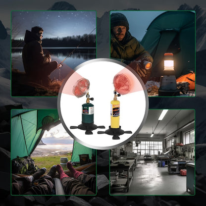 Portable Propane Heater 6200BTU Camping Outdoor - Propane Tank Holder with Control Valve, Compact Space Heater for Tent