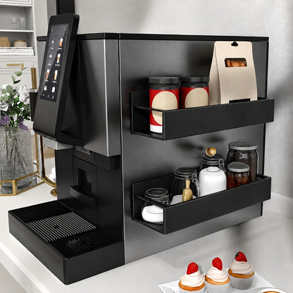 Magnetic Storage Box Organizer for Refrigerator, Washing Machine & Coffee Machine – Strong Magnetic Adsorption No-Drill Spice Rack & Kitchen