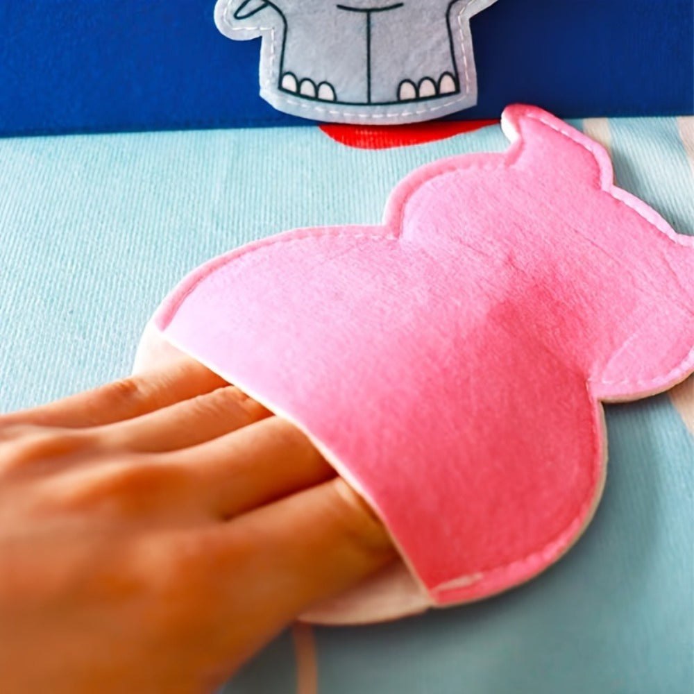 Elephant and Piggie Hand Puppets Plush Stuffed Animal Props for Storytelling, Classroom Teaching & Role Play