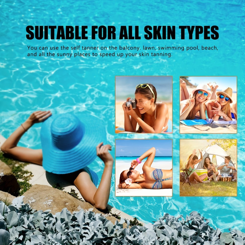 Sunless Self Tanner Lotion 200ml Fast Bronzing Streak-Free – Natural Sun-Kissed Bronze Glow for Body Legs Arms Face