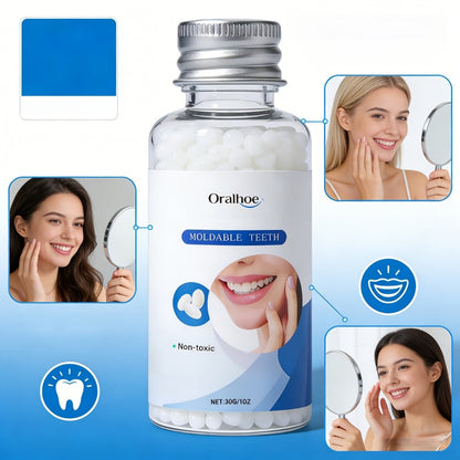 Temporary False Tooth Kit DIY Cosmetic Dental Moldable Thermoplastic Realistic Fit for Missing Broken