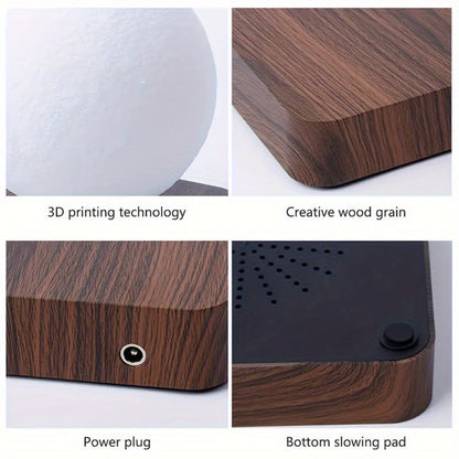 Levitating Moon Lamp Magnetic Floating Spinning Luna Night Light 3 Color Modes LED Moon Light for Entryways, Bedrooms and Living Spaces