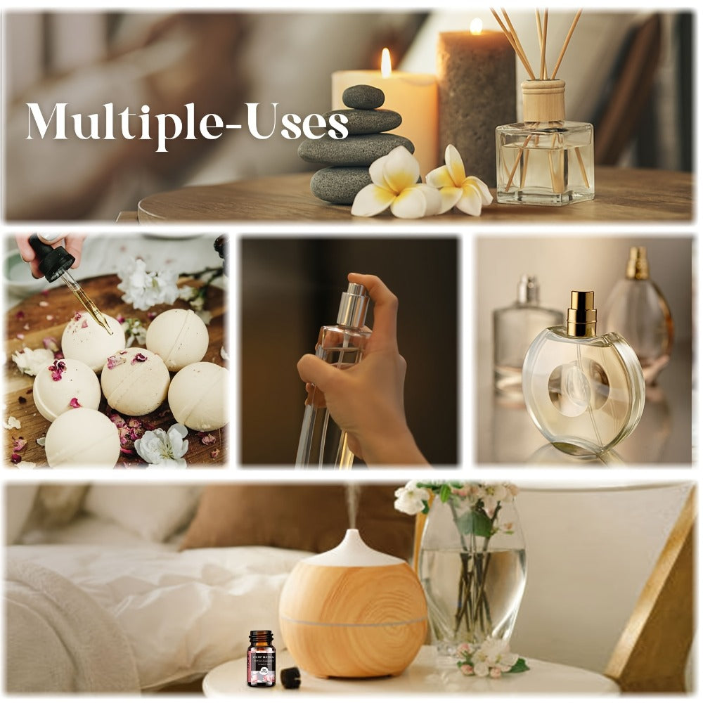 Aeshory Hotel Collection Fragrance Oil Set with 14 Assorted 5ml Bottles in a Presentation Gift Box