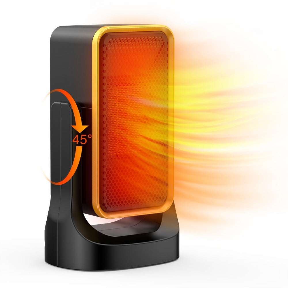 Portable PTC Ceramic Electric Space Heater - Fast Heating, Quiet Operation, Thermostat Control, 3 Fan Speed Settings