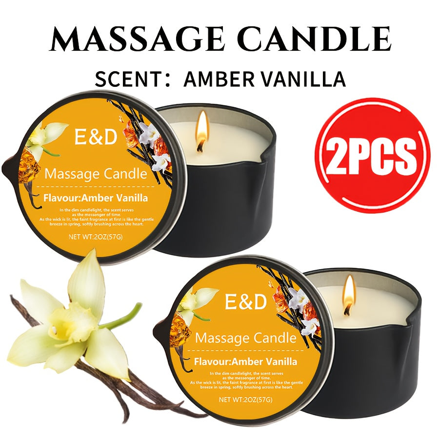 Luxury Soy Wax Candle 2-in-1 Massage Body Oil Essential Oil 20+ Scents 1pc 2pcs 6pcs Warm Moisturizing Lotion Spa Nail Salon Wedding