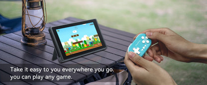 Mini Bluetooth Keychain Gaming Controller in Four Colors with 180mAh Battery and Pocket-Size Oval Body