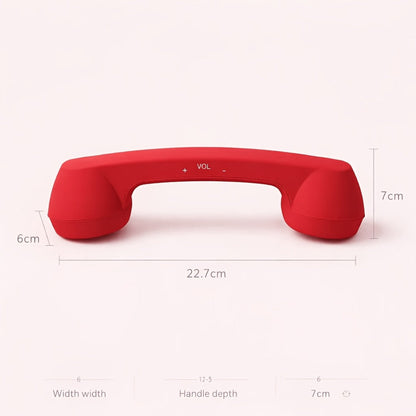 Anti-Radiation Phone Handset Retro USB-C Wired Receiver for Android, Built-in Mic, Grip, Plug-and-Play