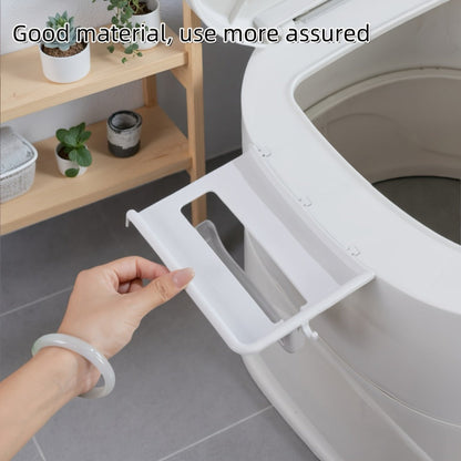 Portable Toilet with Lid Odor Control Tissue Holder Lightweight Camping Toilet for RV Camper Outdoor Travel Hiking Emergency Use No