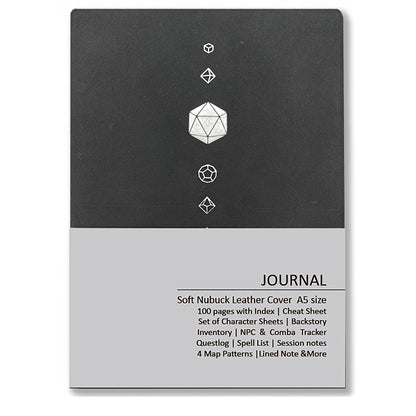 DnD Campaign Journal for D&D 5e & 5R Players, RPG Notebook with Character Sheets, Spell Tracker, Quest Log