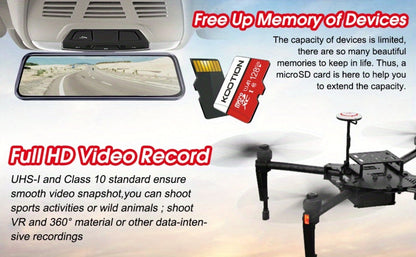 A1 C10 U1 Micro SD Card 5 Pack TF Memory Card 90MB/s High Speed 128MB to 128GB SDXC for Security for an Everyday Personal Care Routine