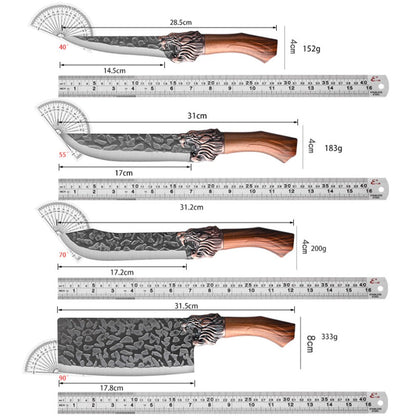 Kitchen Knife Set 4- or 7-Piece Forged Stainless Steel with Boning, Slicing, Butcher Knives, Shears and Rack Options