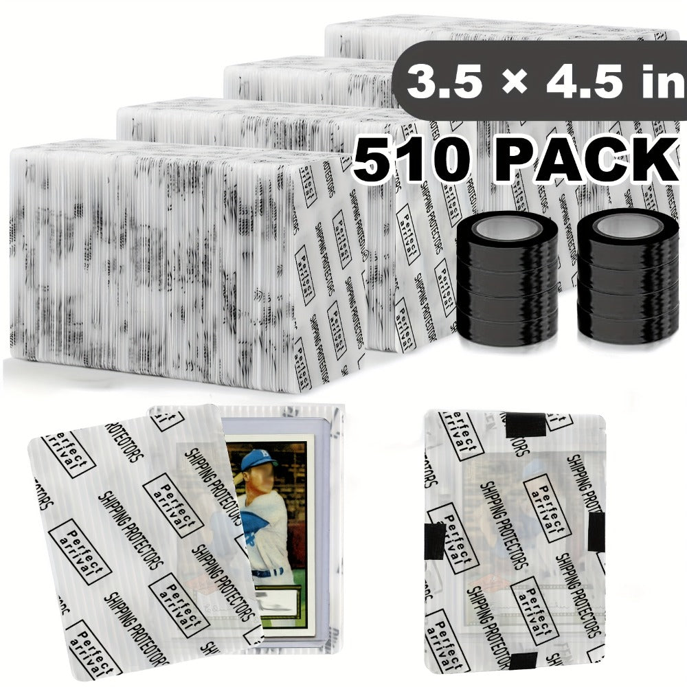 Trading Card Shipping Protectors 60/120/510 Count 3.5x4.5 Inch – Premium Rigid Plastic Card Mailer Inserts for Sports Cards
