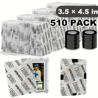 Trading Card Shipping Protectors 60/120/510 Count 3.5x4.5 Inch – Premium Rigid Plastic Card Mailer Inserts for Sports Cards