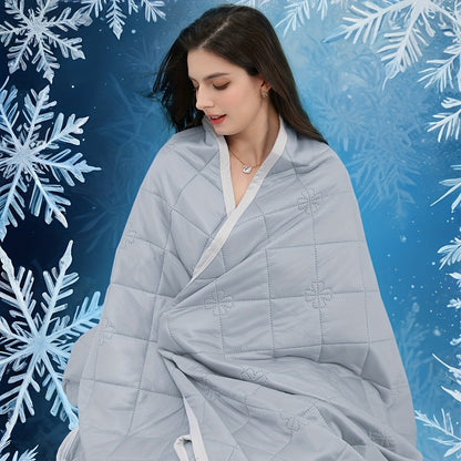 Cooling Blanket for Hot Sleepers, Knit Acrylic Throw Blanket, Breathable Air-Cooled Comforter for Summer