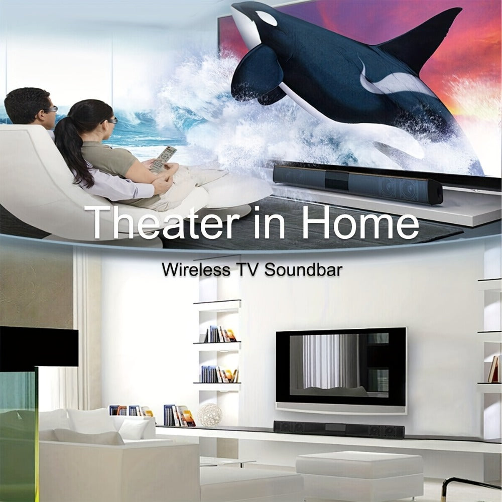 5.1 Surround Sound Soundbar for Smart TV, 21.7" Wireless Bluetooth 5.0 Home Theater Speaker System