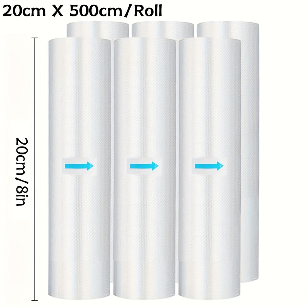 Vacuum Sealer Bags Rolls Diamond Textured Food Saver Bags for Vacuum Sealer Machine for Home Cooking, Dining and Outdoor Meals