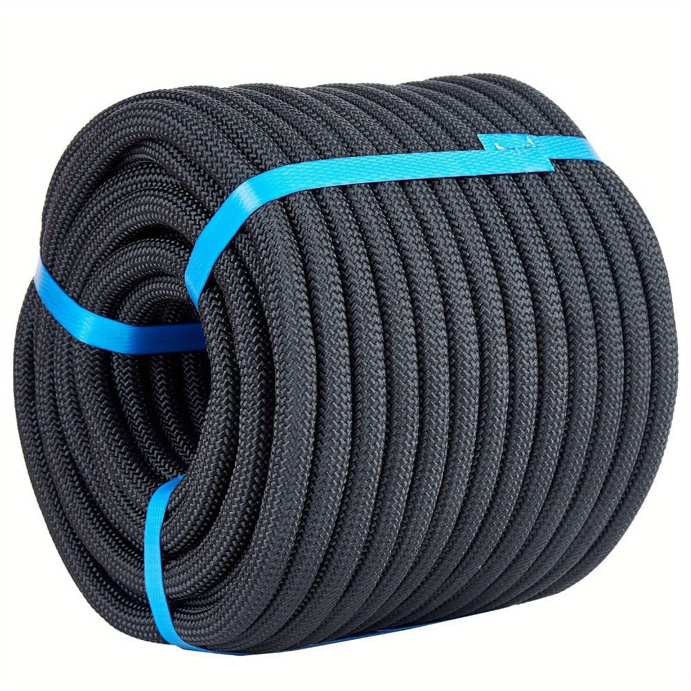Double Braided Nylon Rope 1/2 Inch Polyester, 100ft 150ft 200ft Multi-Color for Anchoring Towing Cargo Sailing Dock Lines & Outdoor Use