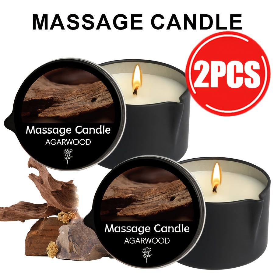 Luxury Soy Wax Candle 2-in-1 Massage Body Oil Essential Oil 20+ Scents 1pc 2pcs 6pcs Warm Moisturizing Lotion Spa Nail Salon Wedding