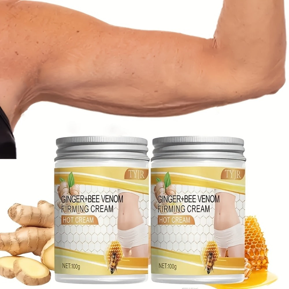 Glycerin Vitamin E Body Firming Cream 2pcs 100g Each Moisturizing Toning Lotion Skin Tightening Elasticity Nourishing Daily Care for Abdomen