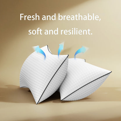 White Bed Pillow Multipack in Standard, Queen or King Sizes with 2- or 4-Piece Checkout Options