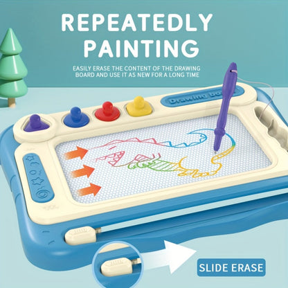 Kids Drawing Board Easel Upgraded with 4 Stamps & Paintbrush with the Listed Color, Size or Set Options for Everyday Use