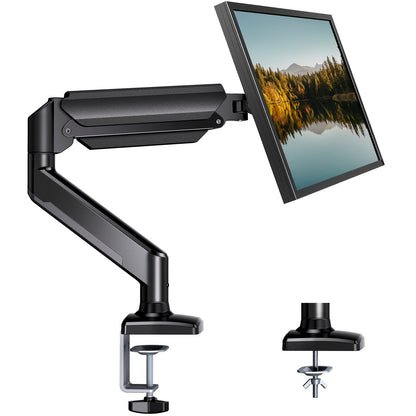 Aluminum Alloy Gas Spring Monitor Arm, Full Motion Swivel Tilt Rotate, Desk Mount for 13-32 Inch Screens