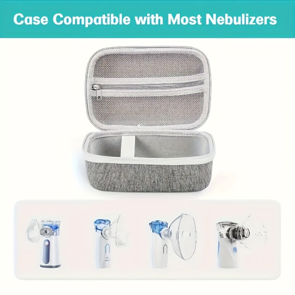EVA Hard Shell Storage Bag Multi-Compartment Travel Case for Facial Steamer Nebulizer Humidifier Pore Vacuum Cleaner