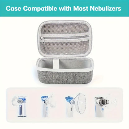 EVA Hard Shell Storage Bag Multi-Compartment Travel Case for Facial Steamer Nebulizer Humidifier Pore Vacuum Cleaner