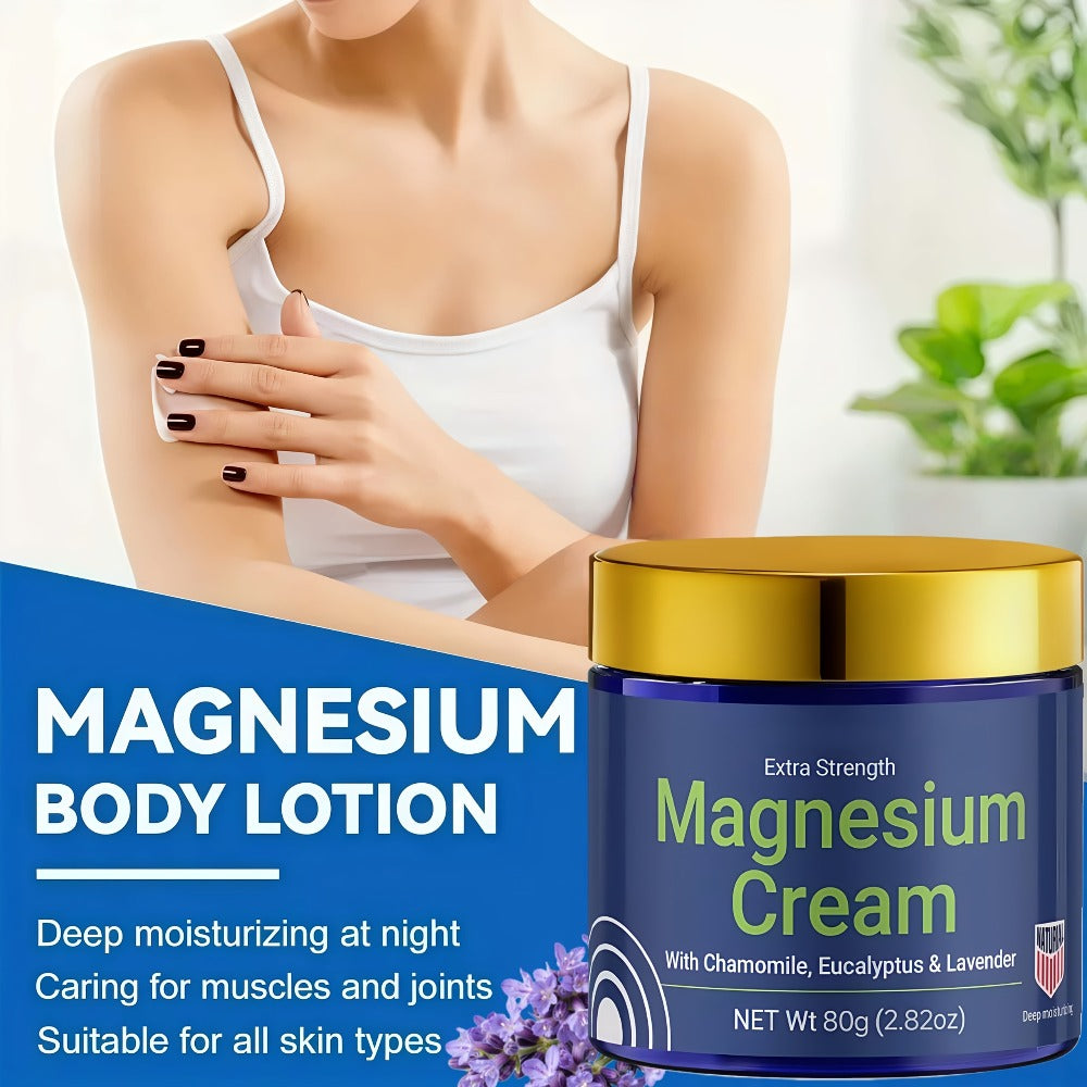 Magnesium Deep Hydration Body Lotion 2-Pack – Fast Absorbing Non-Greasy Moisturizing Cream for Dry Skin, Skin-Friendly Formula for Office