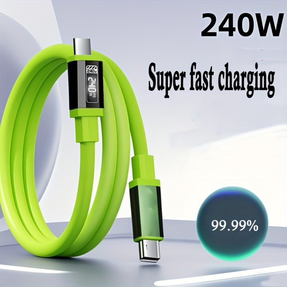 2-Pack USB-C to USB-C Super Fast Charging Cable with Data Transfer, Matcha Green for an Everyday Personal Care Routine