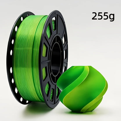 Gradient Rainbow PLA Filament 1.75mm 32 Colors, Shiny Multicolor Fast Color-Changing 250g Spool for FDM 3D Printers