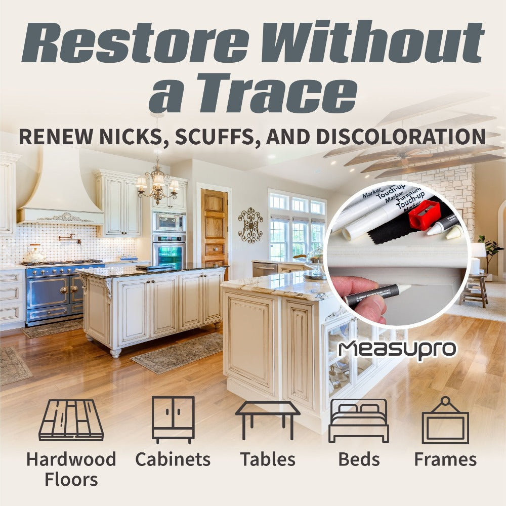 Wood Scratch Kit Furniture Touch Up Markers Scratch Stain Pens for Wood Furniture Tables for Entryways, Bedrooms and Living Spaces