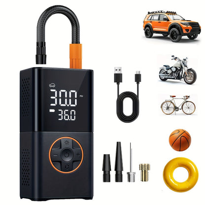Portable Tire Inflator Air Compressor - 160 PSI 20000mAh Cordless Tire Pump 4X Faster with LED Light for Car