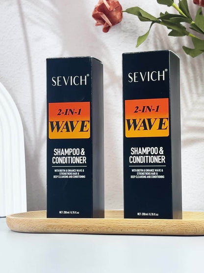 360 Wave Shampoo & Pomade for Men 2-in-1 with Biotin & Glycerin, Deep Cleansing Conditioning Formula