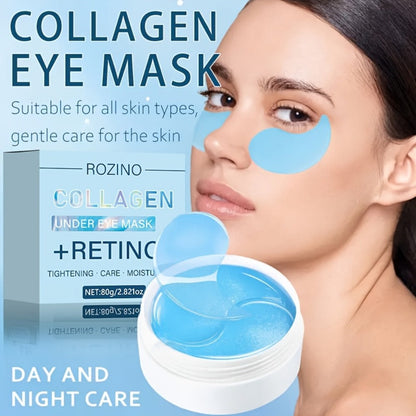Retinol Collagen Eye Mask 60pcs 80g – Firming Under Eye Patches for Dark Circles, Puffiness, Sagging & Fine Lines
