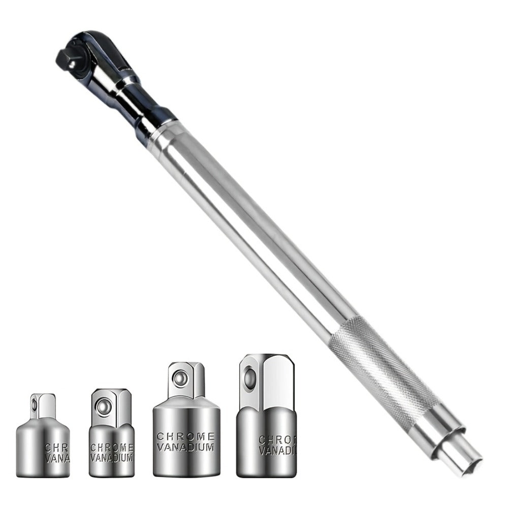 Impact Wrench Extension 1/2" Offset Ratchet Extender – 3-in-1 Heavy Duty Electric Drill Adapter for Confined Spaces Auto Repair with Socket