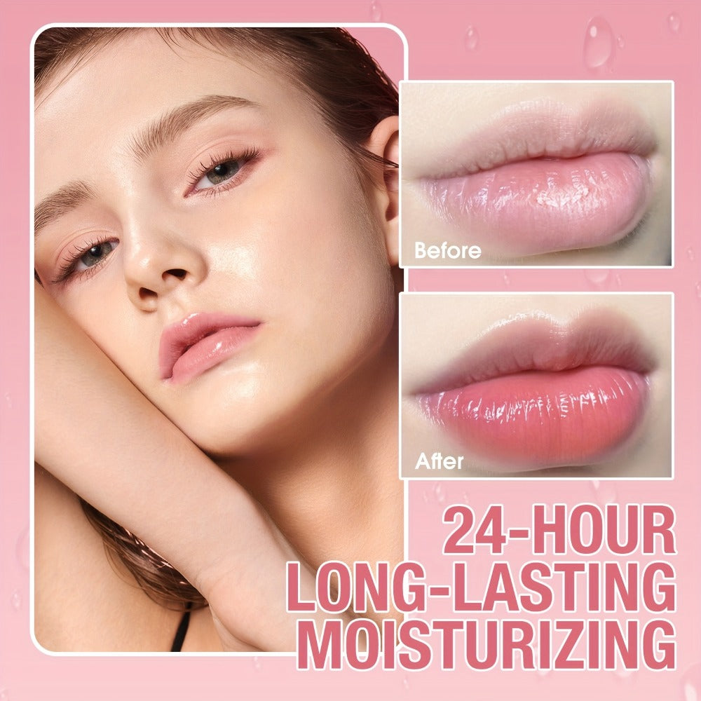 Moisturizing Lip Balm Set 4pcs Waterproof with Vitamin E Oil & Plant Oils – Long-Lasting Nourishing Lip Care for Dry Chapped Lips