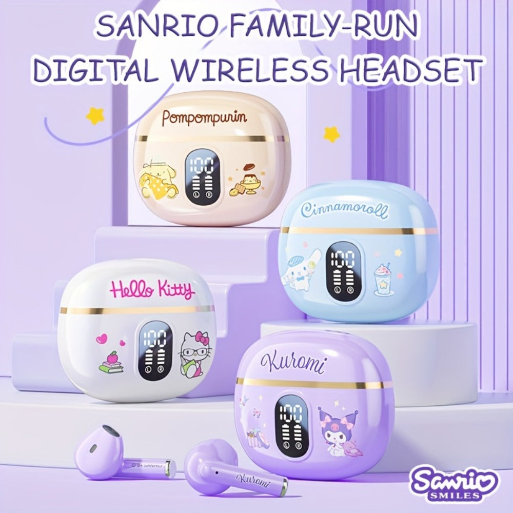 Sanrio Hello Kitty Kuromi Cinnamoroll Bluetooth Earbuds Cute Wireless Earphones 3 Styles Power for an Everyday Personal Care Routine