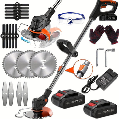 Cordless Electric Weed Wacker, Handheld Lawn Trimmer Garden Yard for Garden, Patio and Yard Use