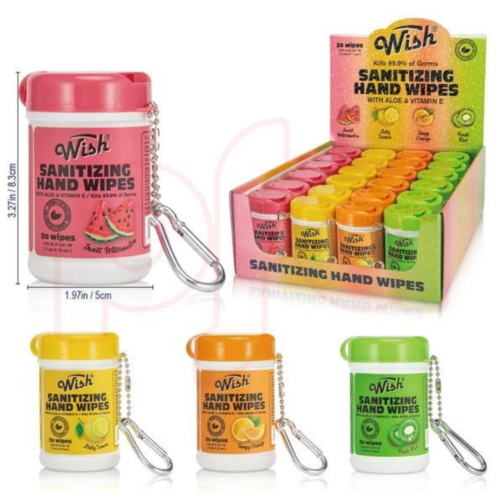 Disposable Hand Wipes Assorted Packs – Portable Travel Size Hand Cleaning Wipes for Everyday Use