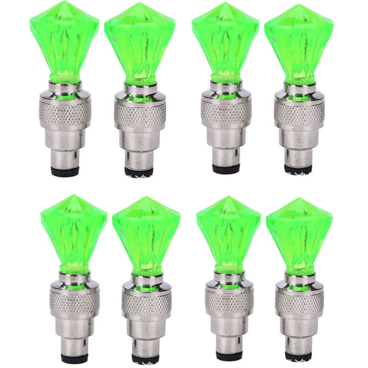 LED Tire Valve Stem Light Sets in 4-, 8- or 16-Piece Blue, Green, Red, Mixed and Skull-Top Configurations