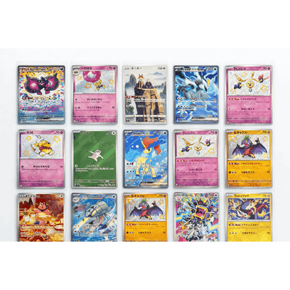 Trading Card Game 20-Card Multi-Language Mystery Pack with Japanese, Chinese and English Mix and Character Artwork
