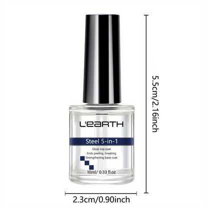 Nail Strengthening Kit 5-in-1 Formaldehyde-Free, Top Coat, Base Coat, Nail Hardener, Cuticle Oil & Polish