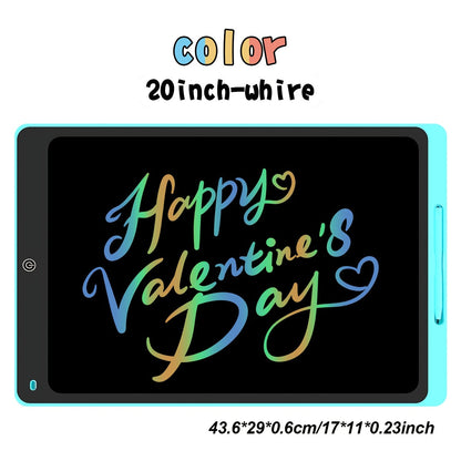 Large LCD Drawing Tablet for Kids 16 & 20 Inch, Colorful Erasable Electronic Doodle Board Reusable Writing Pad