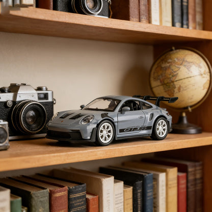 Porsche 911 Die-Cast Collectible Model for Adults, High-Detail Zinc Alloy Display Car for Home Decor Exhibitions