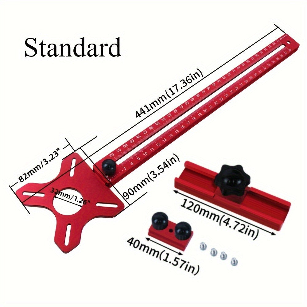 Circle Cutting Jig 3-in-1 Woodworking Router Fixture Expandable 3.54 to 24 Inch Diameter for Entryways, Bedrooms and Living Spaces