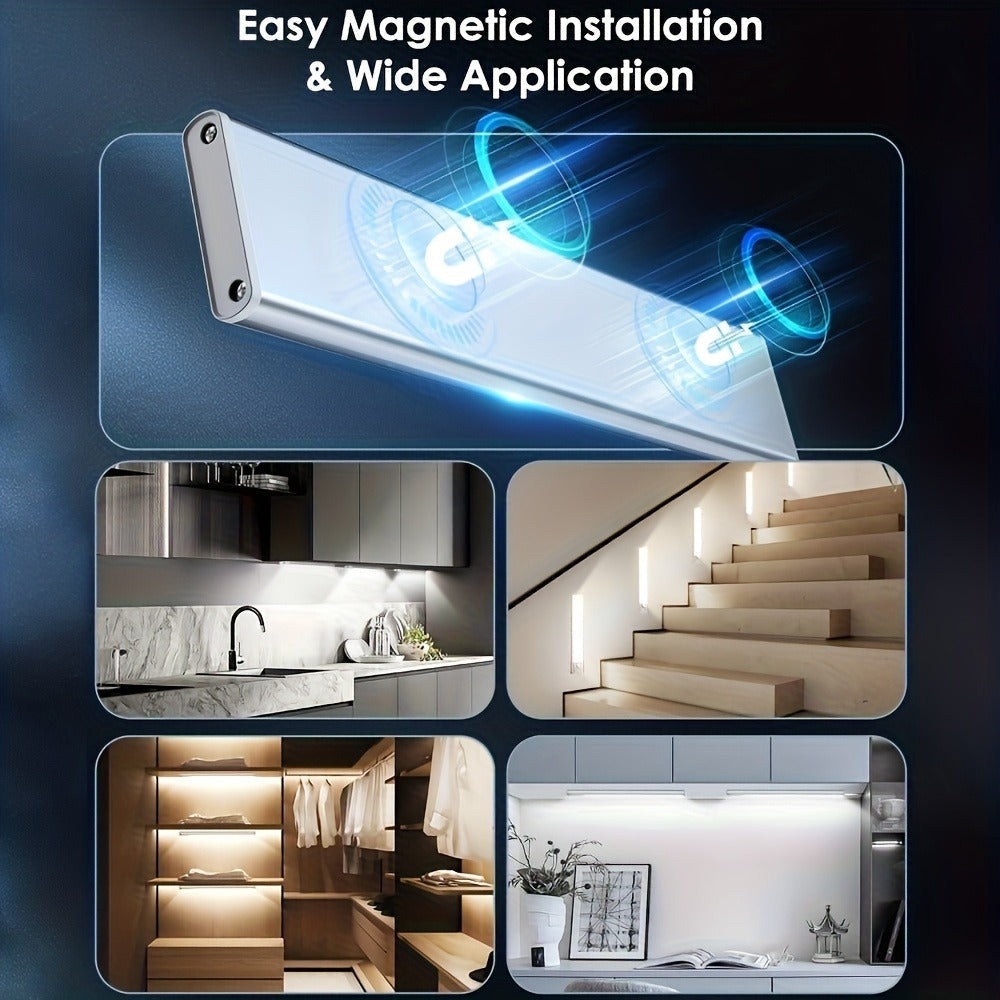 Motion Sensor Under Cabinet Lights 2 Pack for Home Cooking, Dining and Outdoor Meals, with the Listed Configuration
