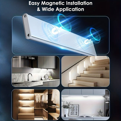 Motion Sensor Under Cabinet Lights 2 Pack for Home Cooking, Dining and Outdoor Meals, with the Listed Configuration
