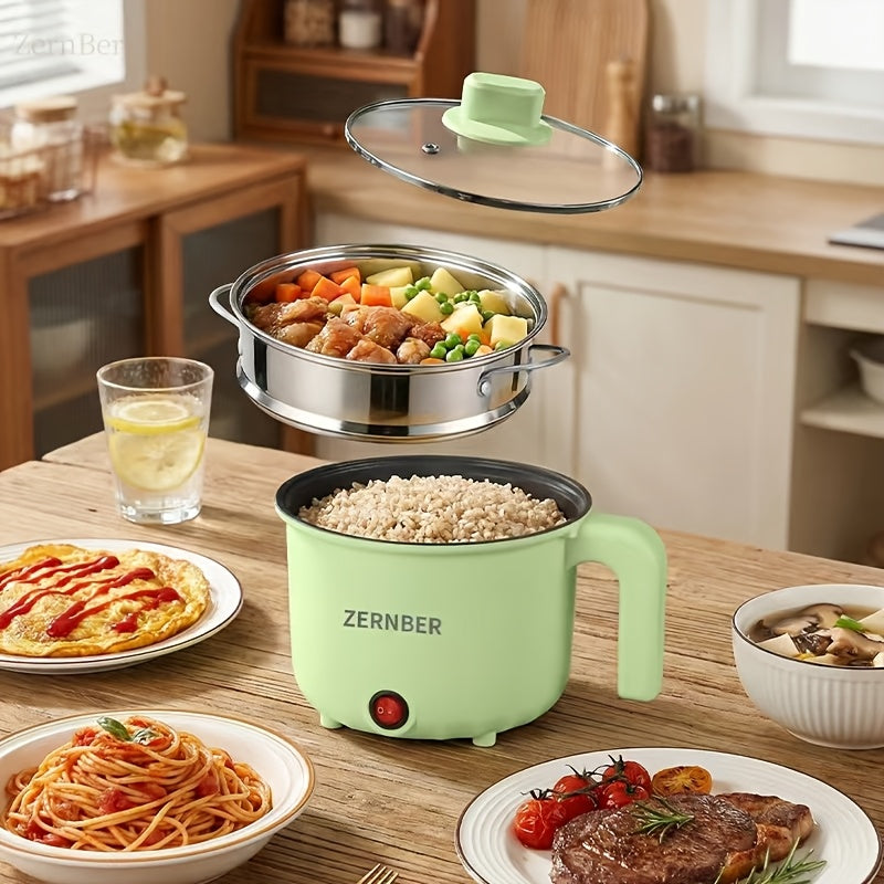 Electric Hot Pot Portable Electric Wok, Non-Stick Coating, Triple Power Control, Multi-Functional Stewpot for Hotpot