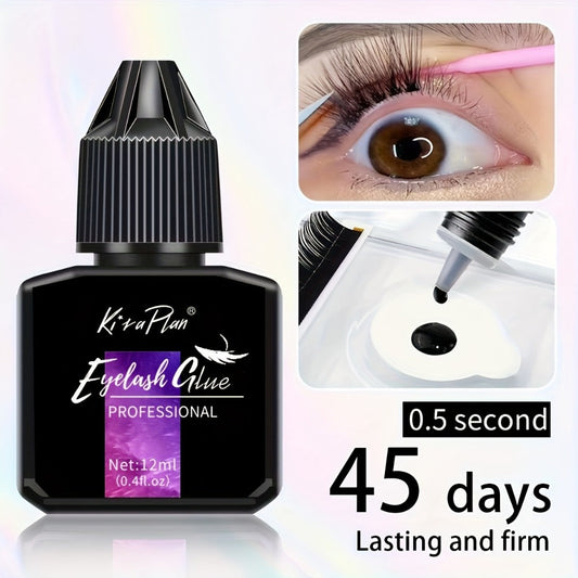 Lash Glue Set, Eyelash Extension Adhesive 6-7 Weeks Retention, Quick Dry DIY Lash Bond for Individual &